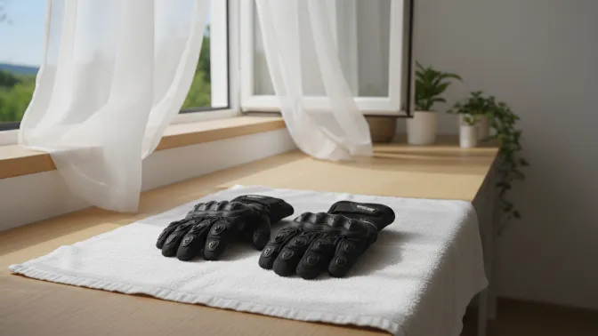 Drying and Restoring Motorcycle Riding Gloves