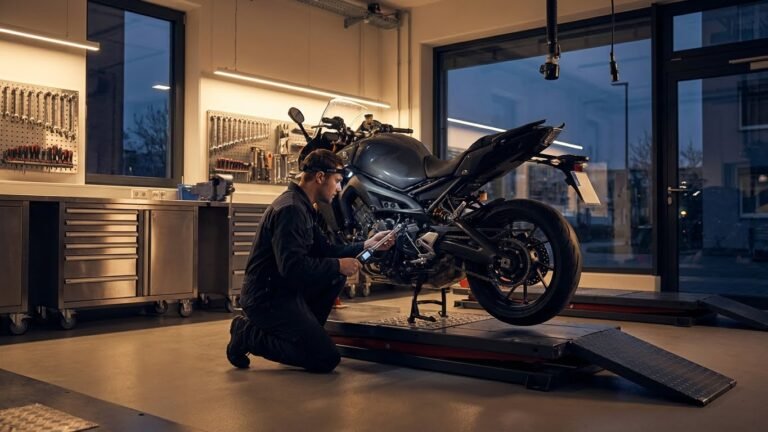 What is the difference between minor and major motorcycle service
