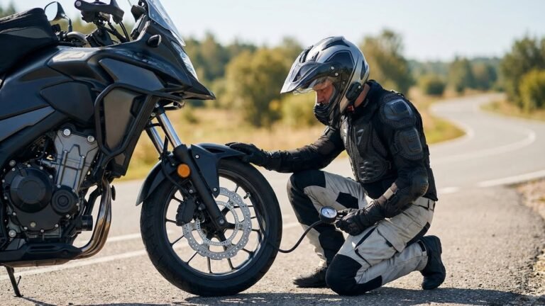 What is the motorcycle pre-ride safety inspection