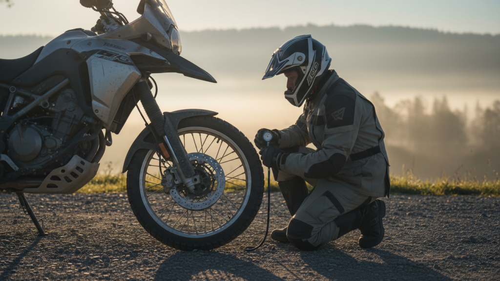 When to Check Your Motorcycle Tire Pressure