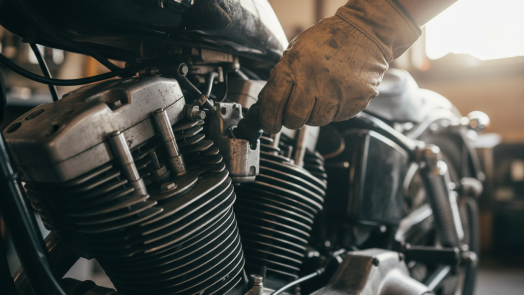 Removing Motorcycle Spark Plugs