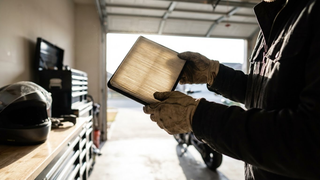 How to Inspect a Motorcycle Air Filter