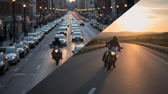 Lane Discipline in Different Riding Environments