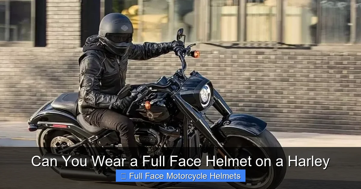 Can You Wear a Full Face Helmet on a Harley