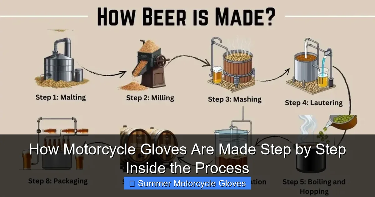 How Motorcycle Gloves Are Made Step by Step Inside the Process