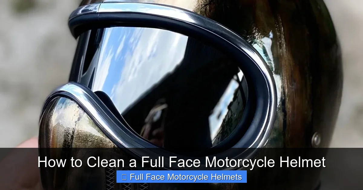 How to Clean a Full Face Motorcycle Helmet