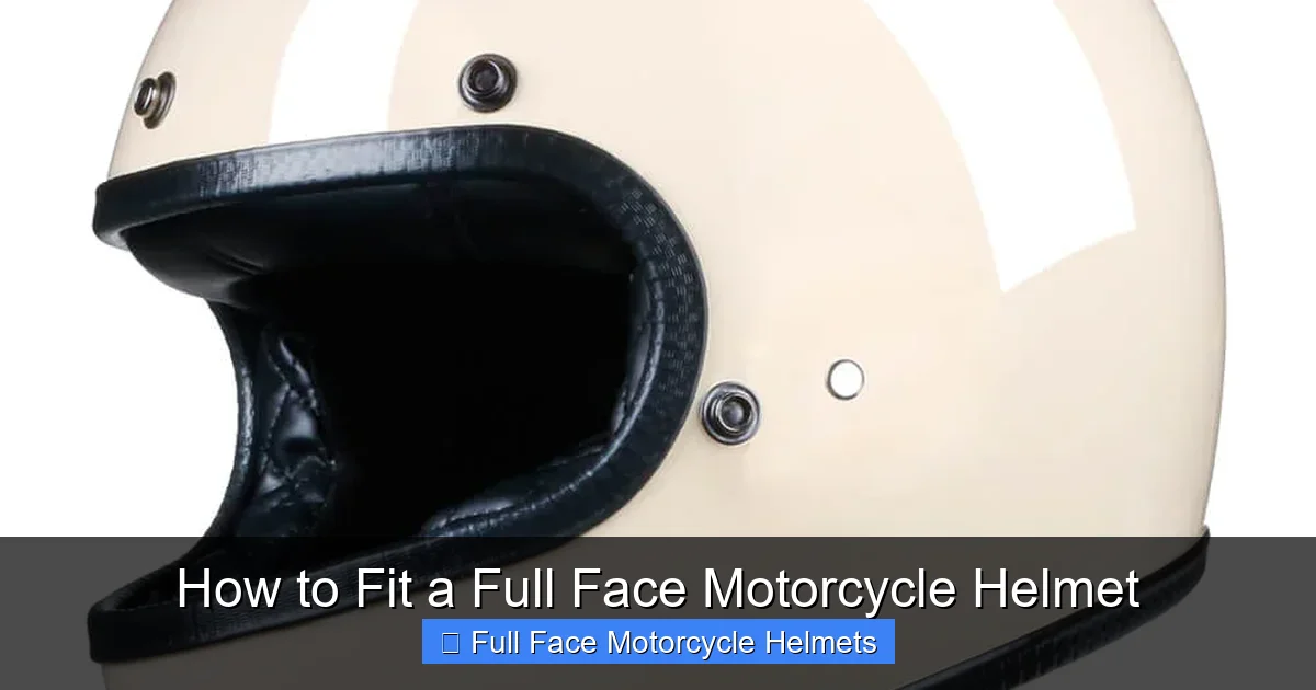 How to Fit a Full Face Motorcycle Helmet