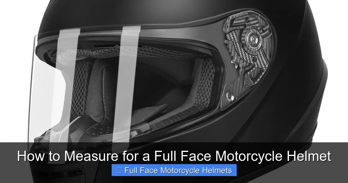 How to Measure for a Full Face Motorcycle Helmet