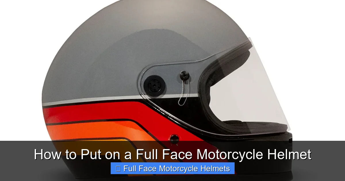 How to Put on a Full Face Motorcycle Helmet