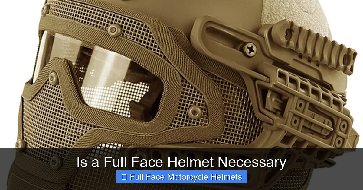 Is a Full Face Helmet Necessary