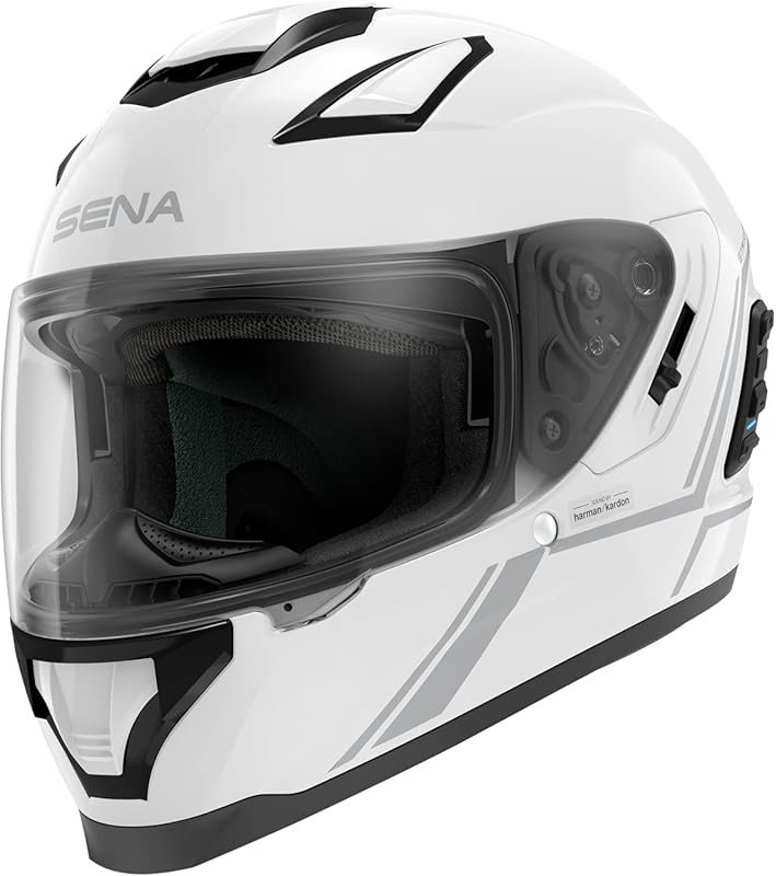 Sena Stryker Full Face Smart Motorcycle Helmet with Bluetooth, Integra