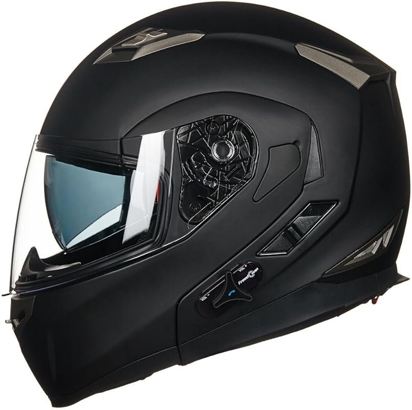 ILM Bluetooth Integrated Modular Flip Up Full Face Motorcycle Helmet w