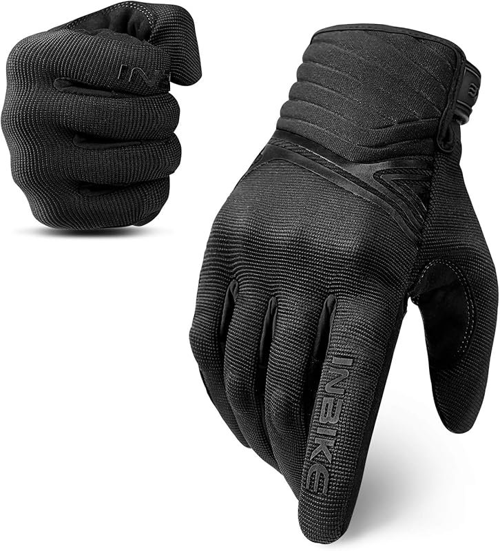 INBIKE Breathable Mesh Motorcycle Gloves with Touchscreen Capability, 
