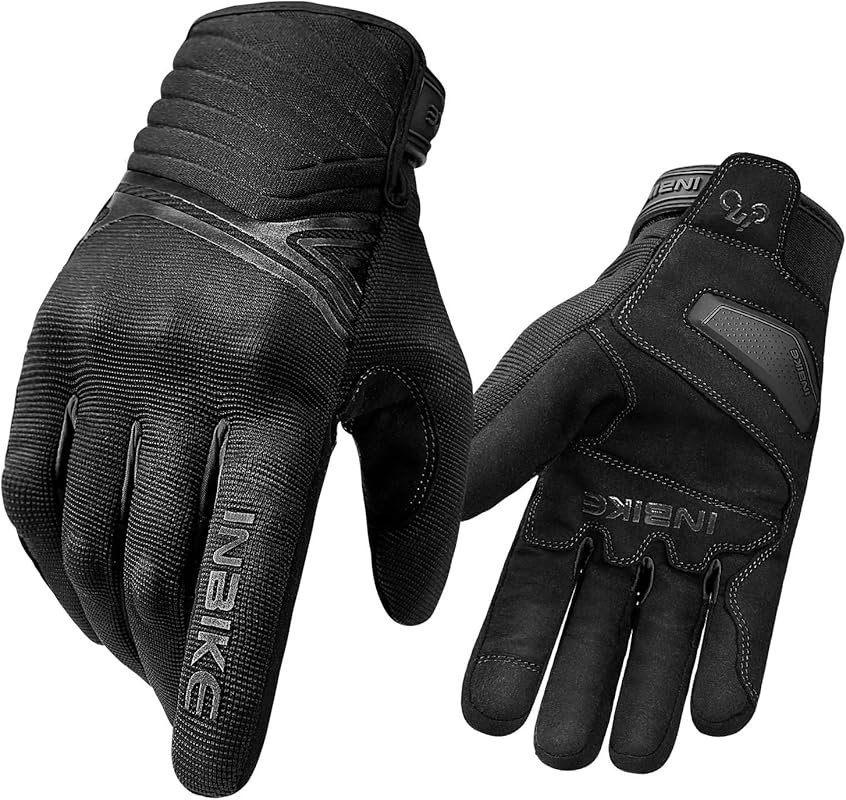 INBIKE Waterproof Winter Motorcycle Gloves with Thermal Fleece, Touchs