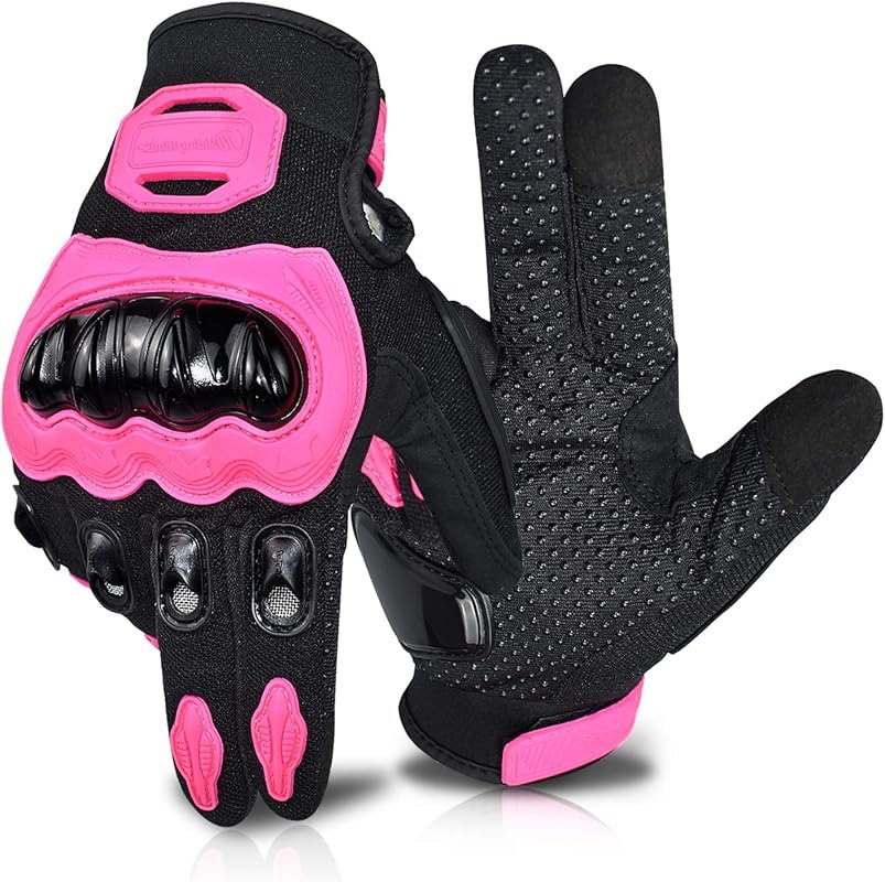 Women's Full Finger Motorcycle Gloves with Touchscreen, Breathable Sum
