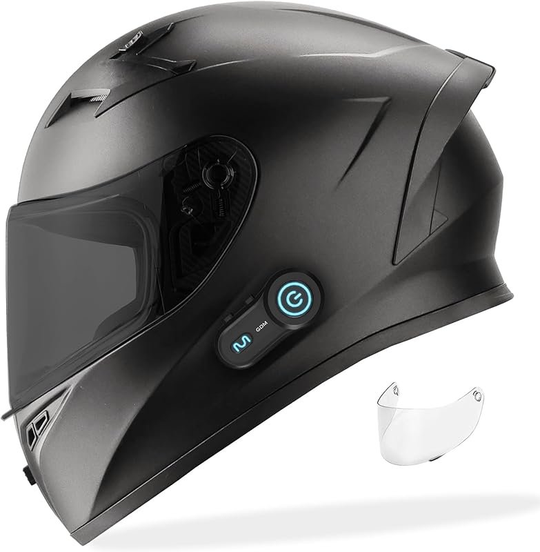 GDM Venom Full Face Helmet with GDM HYPERSONIC Bluetooth Intercom and 
