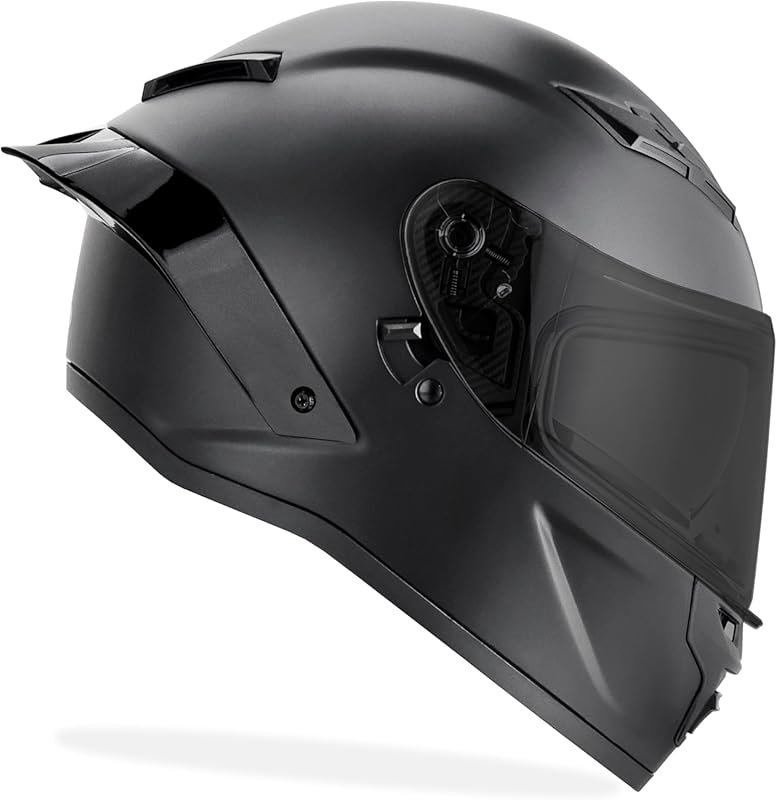 GDM Demon Full Face Motorcycle Helmet with Impact Resistant Shell and 