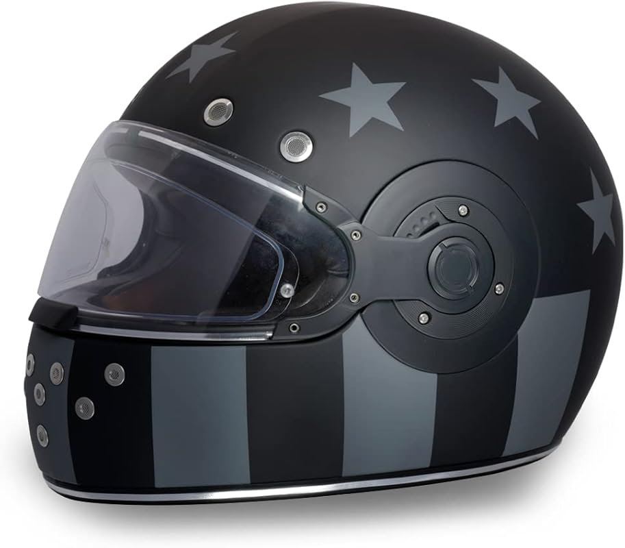 Daytona Retro Full Face Helmets – DOT Approved Vintage Style for Cruis