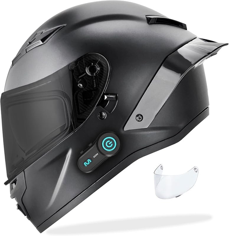 GDM Demon Full Face Helmet with Bluetooth Connectivity and Noise Reduc