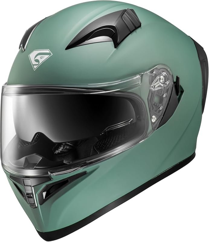 KYPARA Full Face Motorcycle Helmet with Internal Tinted Visor, DOT App