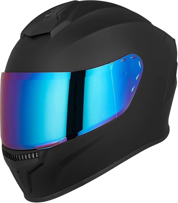 Full Face Street Bike Racing Helmet for Adults Men and Women with Tint