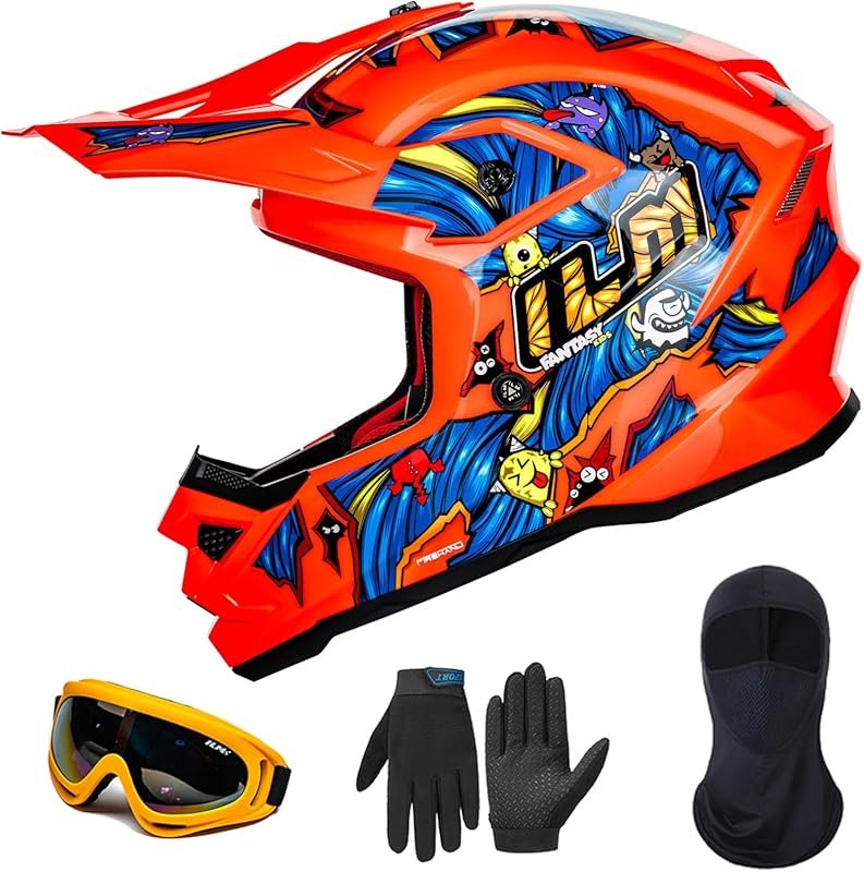 ILM Youth ATV Helmet for Kids, DOT & ECE Certified, Perfect for Dirt B