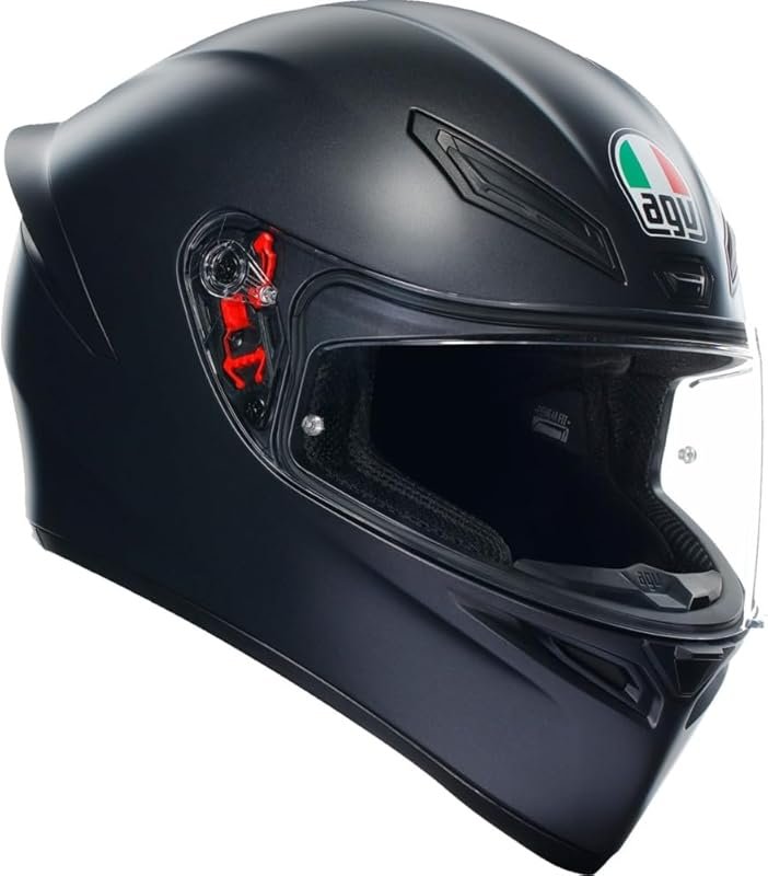 AGV K1 S Street Helmet Matte Black, Small Size, Lightweight and Stylis