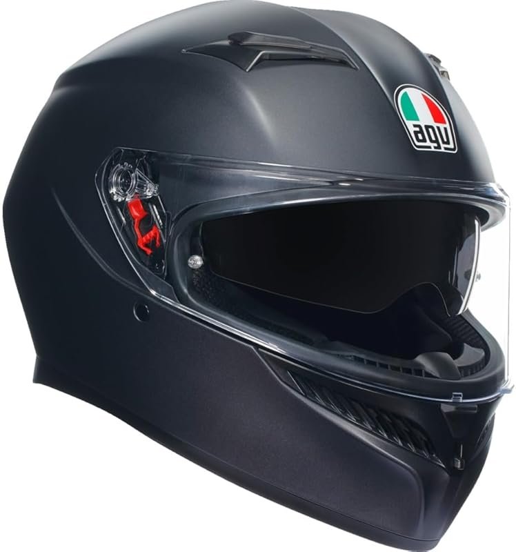 AGV K3 Street Helmet Matte Black, Medium Size, Comfortable and Aerodyn