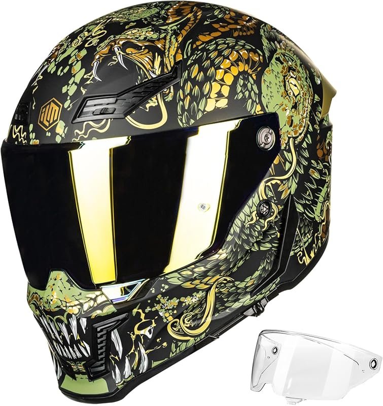 ILM Full Face Dual Visor Motorcycle Helmet for Men & Women, DOT & ECE 