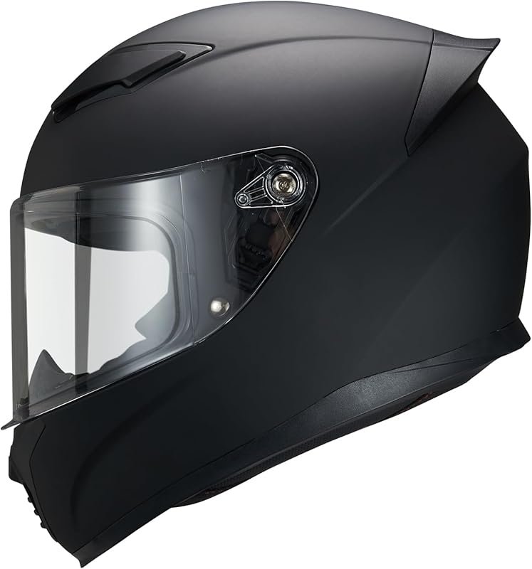 WS-607 Full Face Motorcycle Helmet with Visor, DOT Approved for Racing