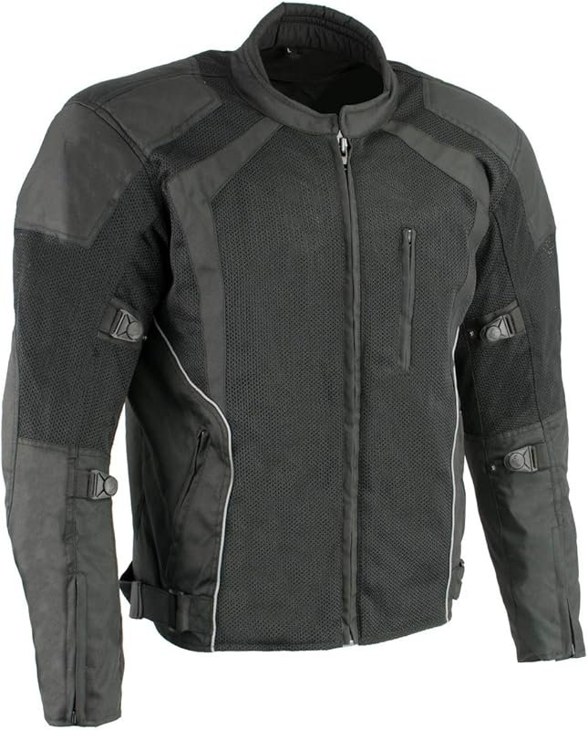 Milwaukee Leather Men’s CE Armored All-Season Textile Motorcycle Jacke
