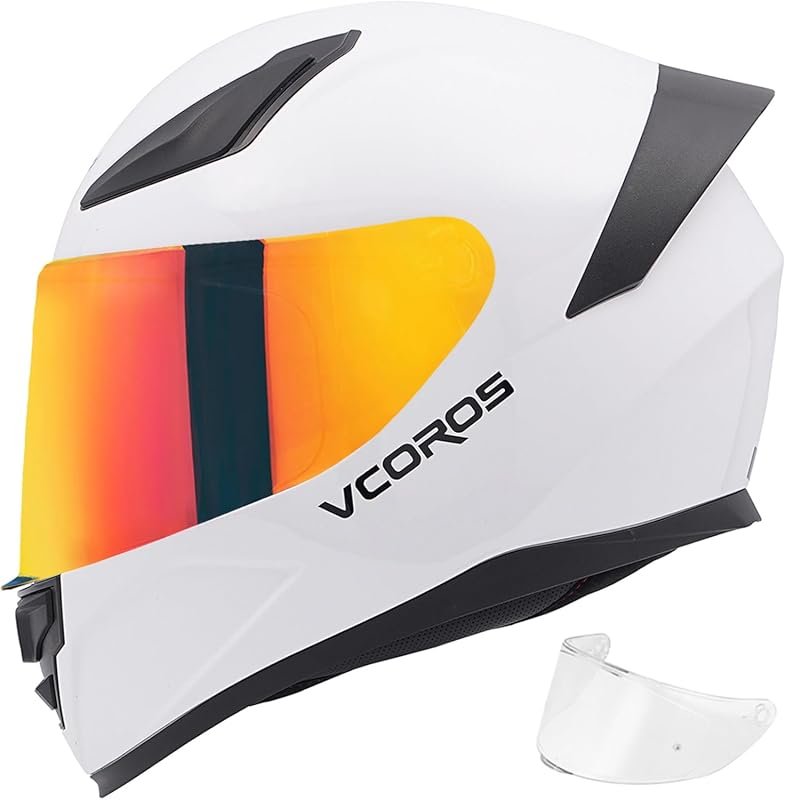 VCOROS WS-609 Full Face Motorcycle Helmet for Adults, DOT Approved for