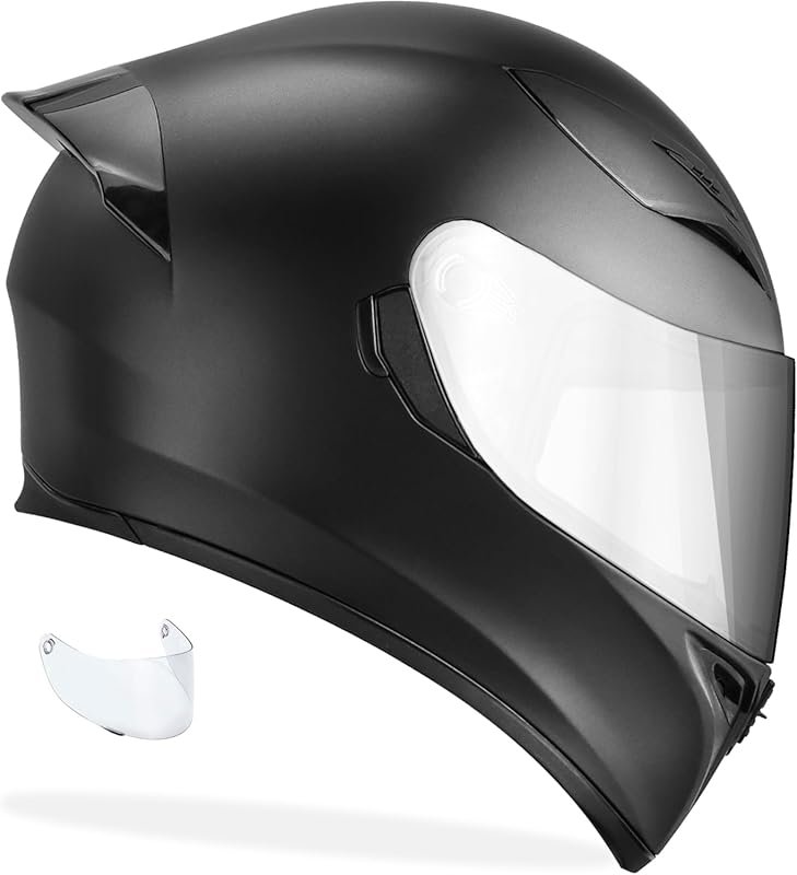 GDM Ghost Full Face Motorcycle Helmet Featuring Aerodynamic Design and