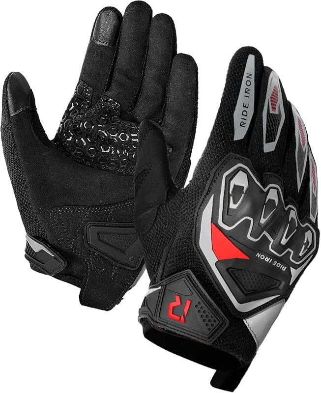 Summer Motorcycle Gloves for Men & Women with Touchscreen, Palm Slider