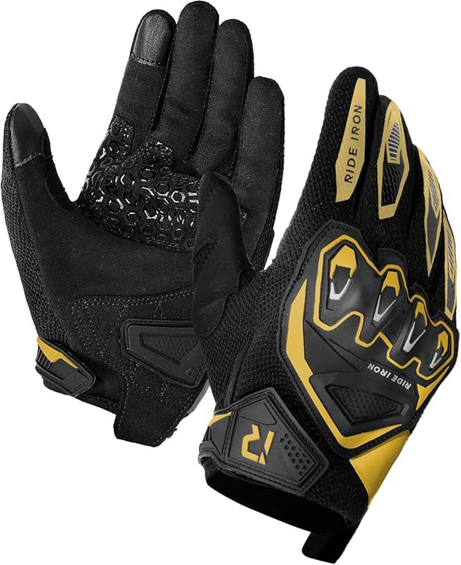 Summer Motorcycle Gloves for Men & Women with Touchscreen, Palm Slider