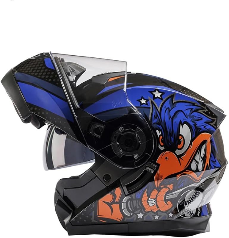 GJH Modular Flip-Up Motorcycle Helmet with Anti-Fog Double Lens for Me