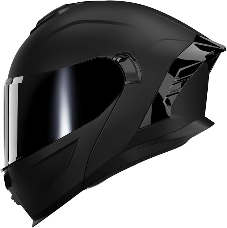 JR-815 Modular Full Face Motorcycle Helmet with Dual Visor Flip-Up Des