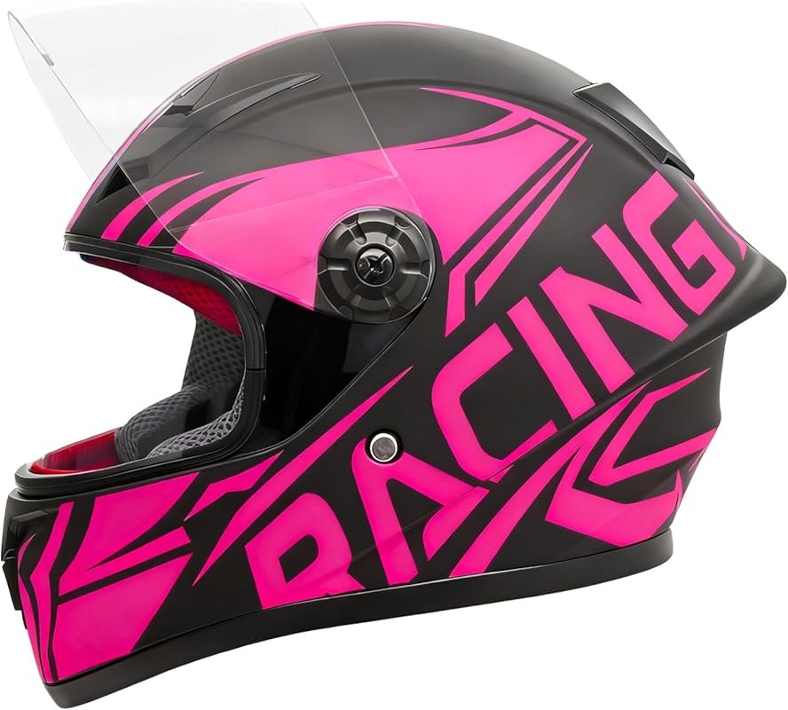 SanQing Kids Full Face Motorcycle Helmet with Sun Visor, DOT Approved 