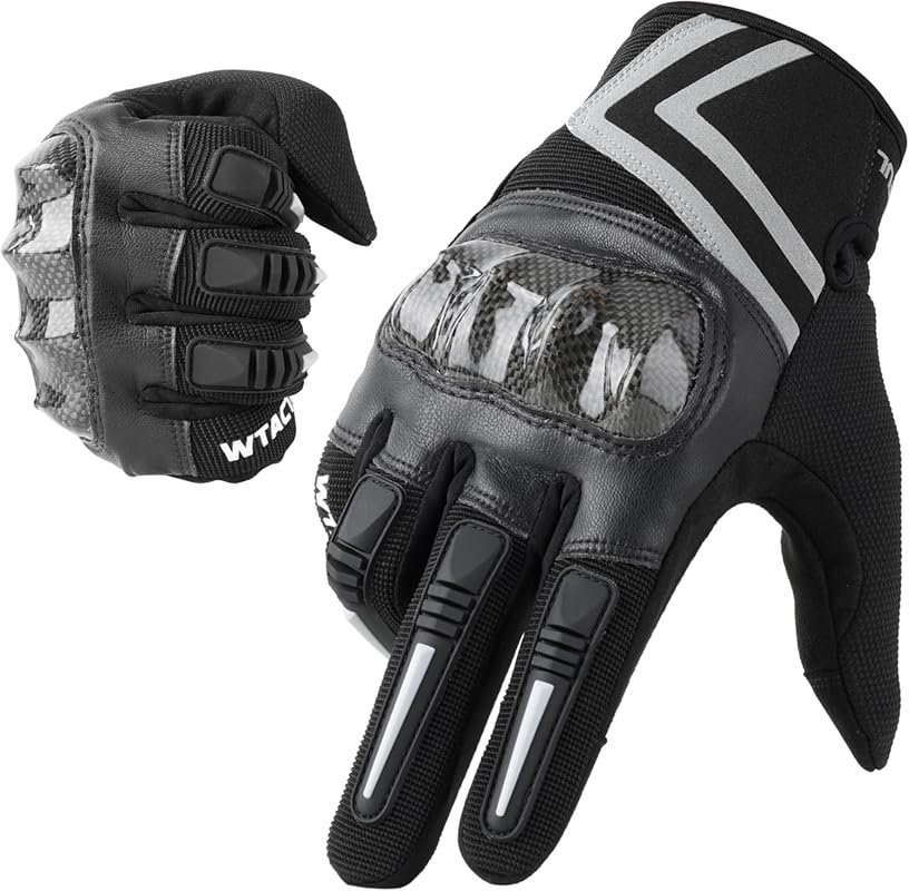 WTACTFUL Lightweight, Breathable Summer Motorcycle Gloves for Men with