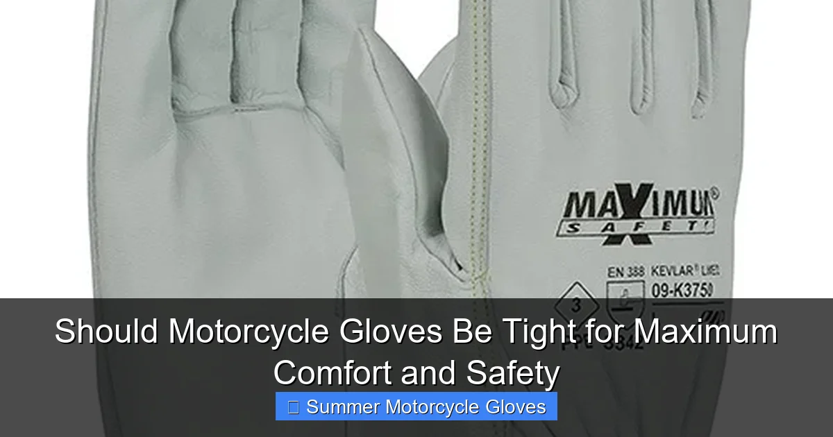 Should Motorcycle Gloves Be Tight for Maximum Comfort and Safety