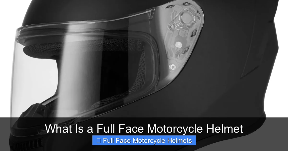 What Is a Full Face Motorcycle Helmet