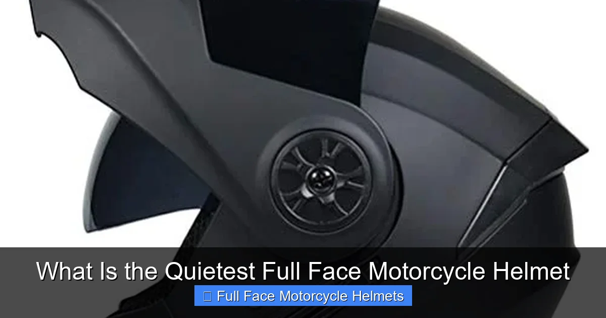 What Is the Quietest Full Face Motorcycle Helmet