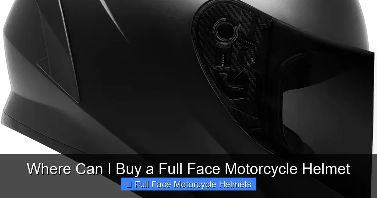 Where Can I Buy a Full Face Motorcycle Helmet