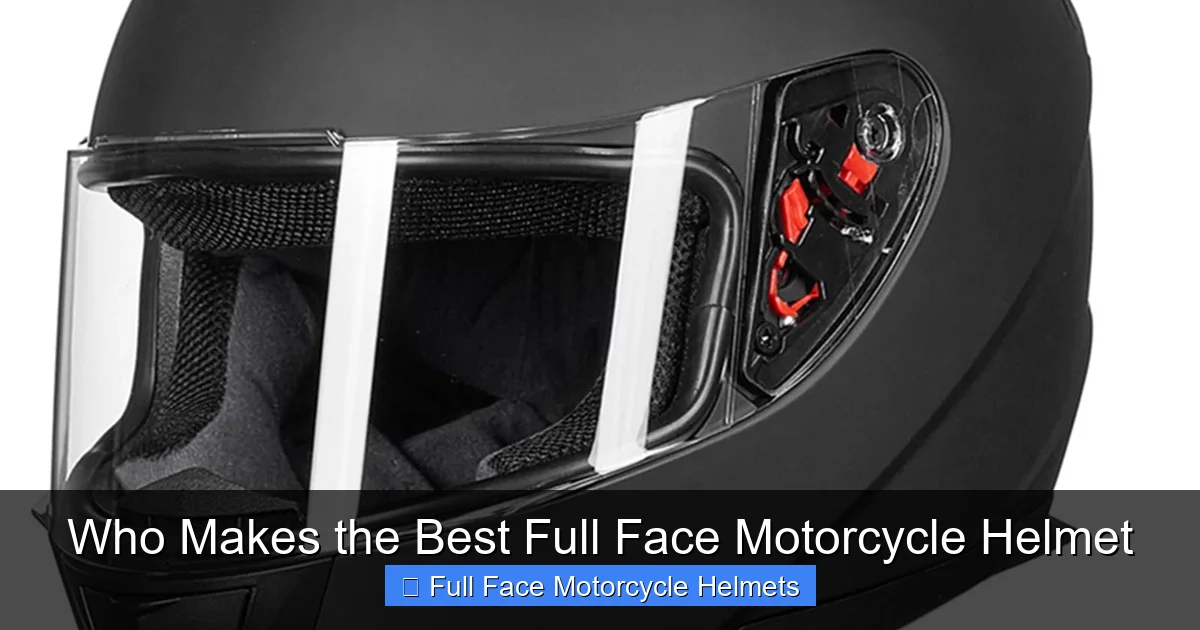 Who Makes the Best Full Face Motorcycle Helmet